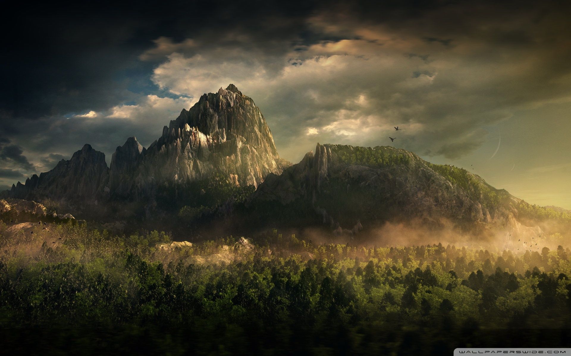 Fantasy Landscape Mountains In Fantasy Wallpapers