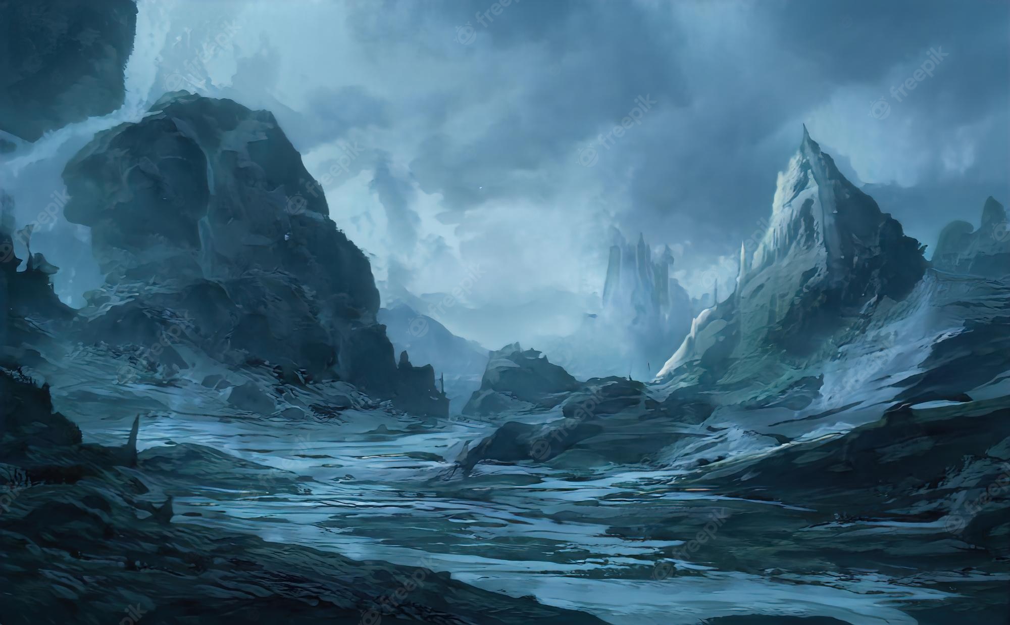 Fantasy Landscape Mountains In Fantasy Wallpapers