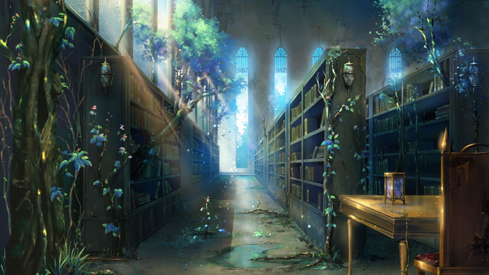 Fantasy Library Wallpapers