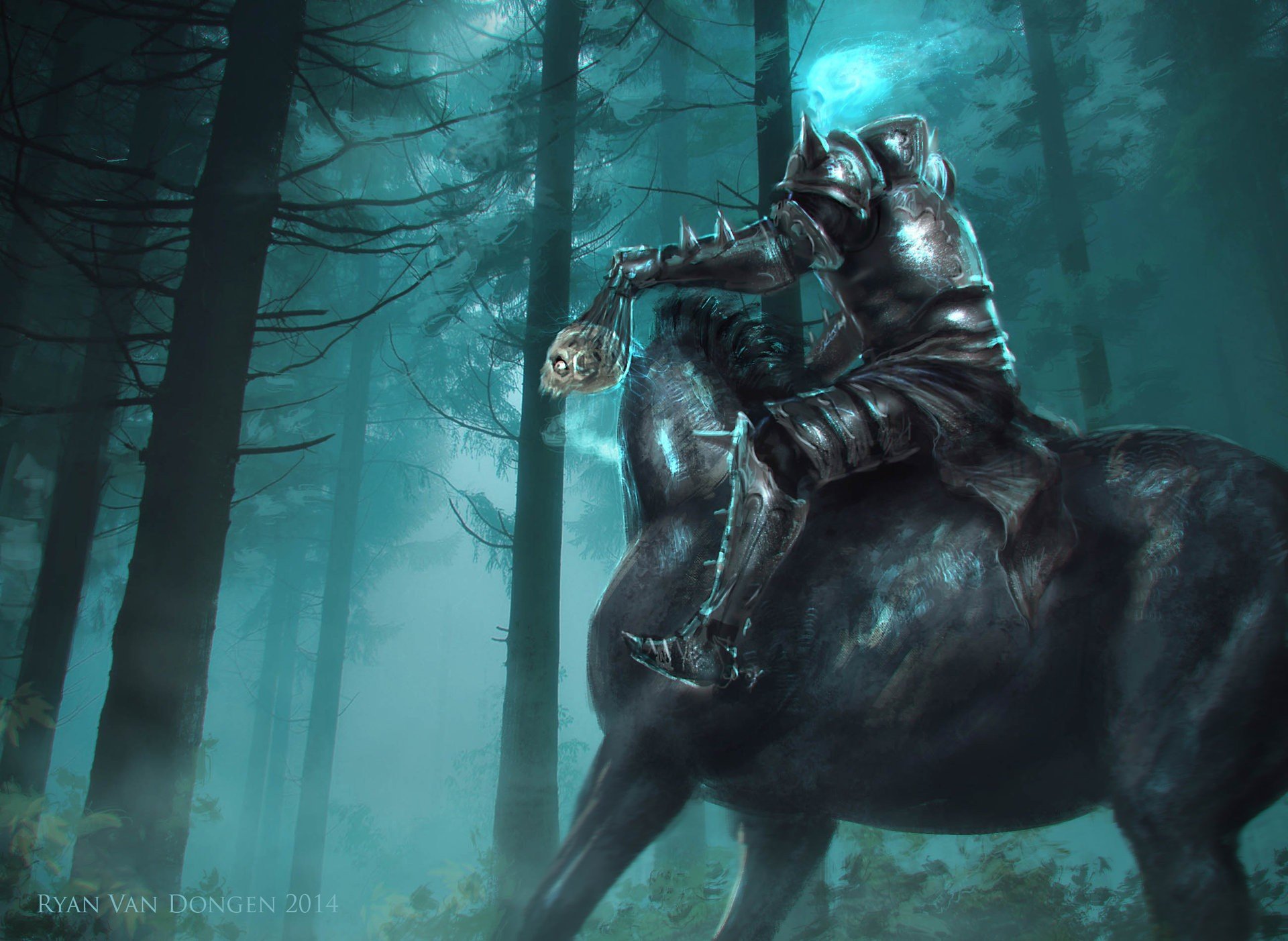 Fantasy Men Horse Riding
 Wallpapers