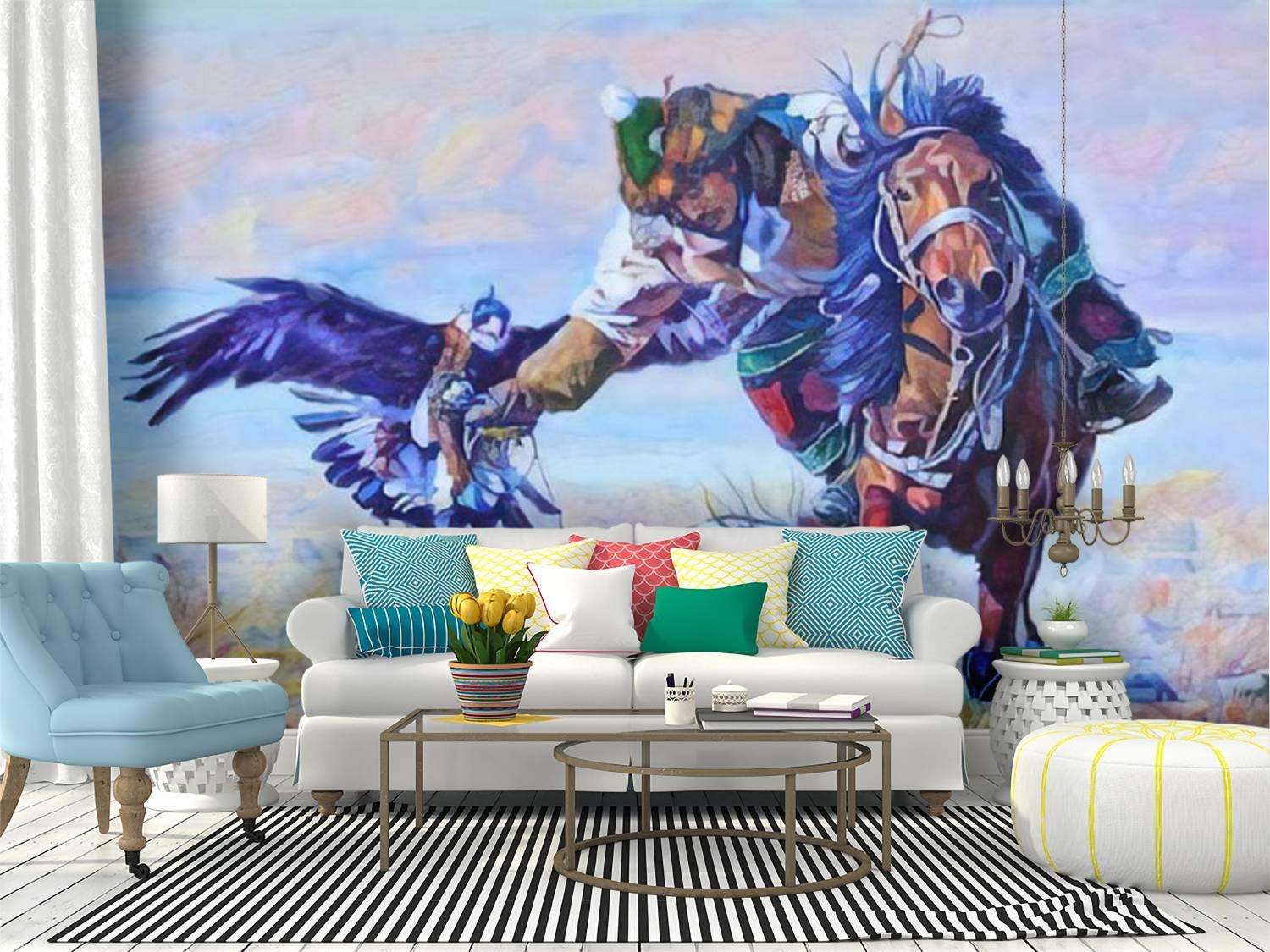 Fantasy Men Horse Riding
 Wallpapers