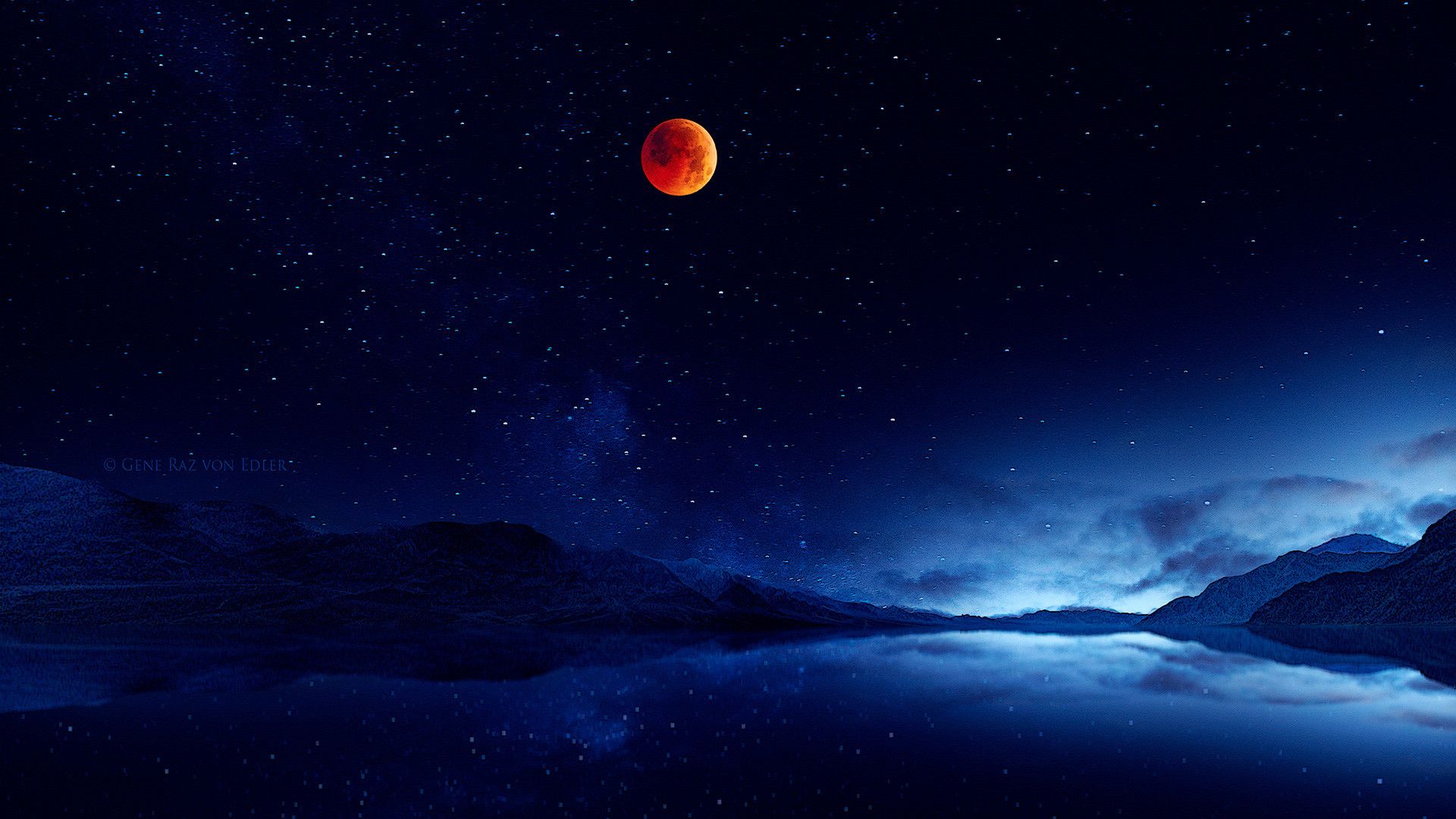 Fantasy Moon Landscape
 Wallpapers