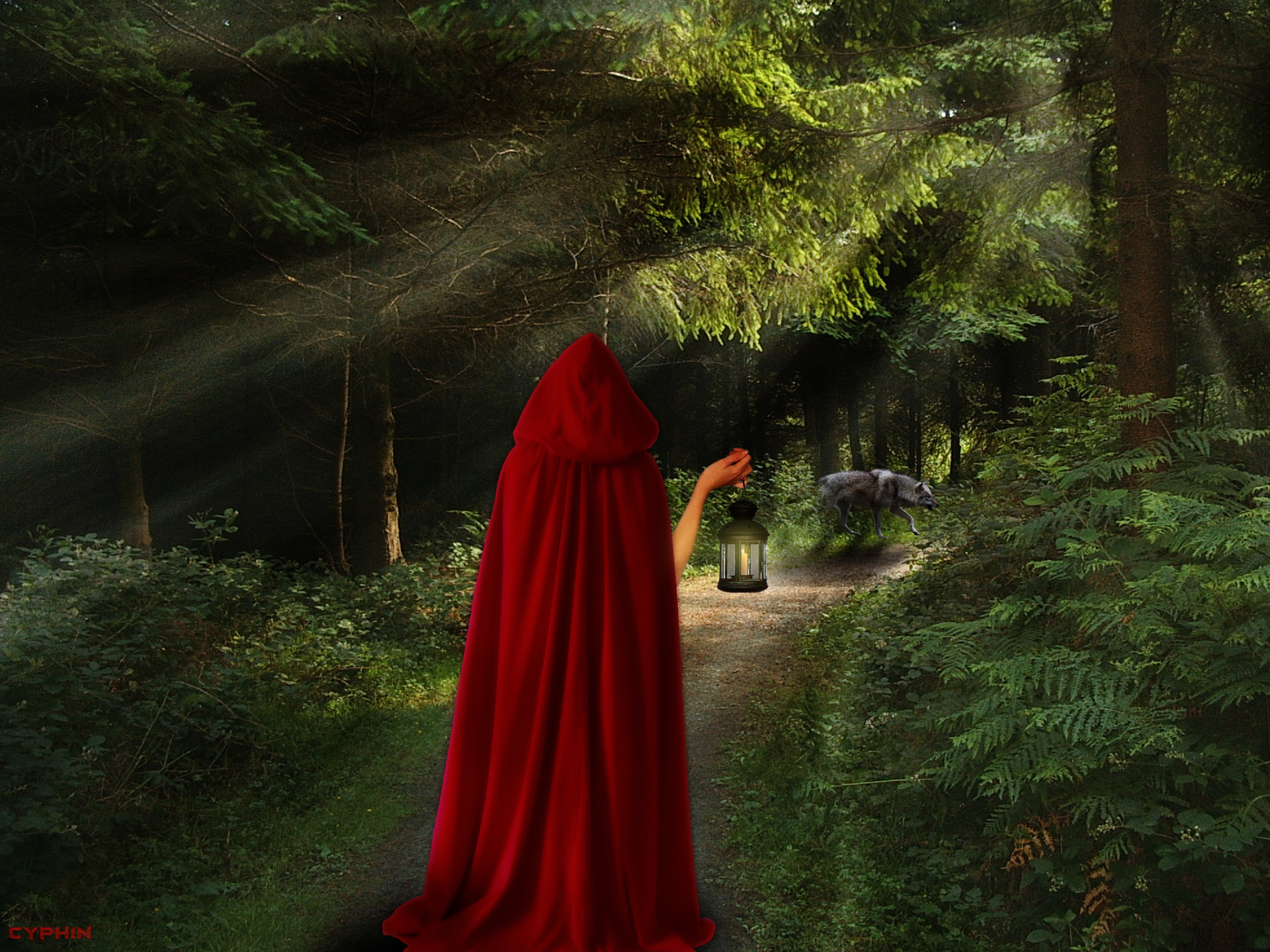 Fantasy Red Riding Hood Wallpapers