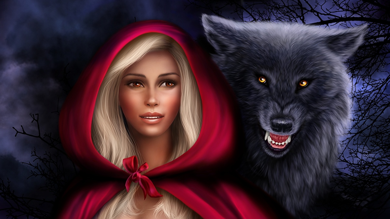 Fantasy Red Riding Hood Wallpapers