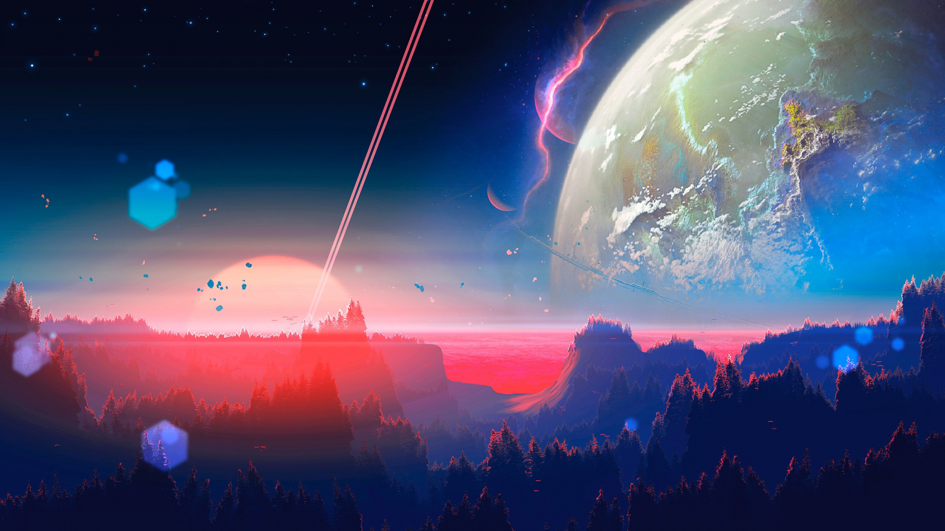 Fantasy Space Background