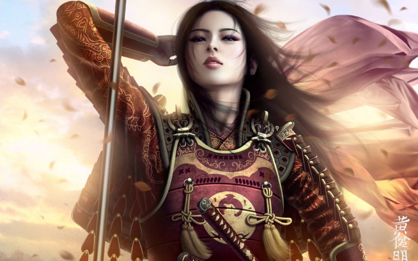 Fantasy Warrior Girl
 Wallpapers