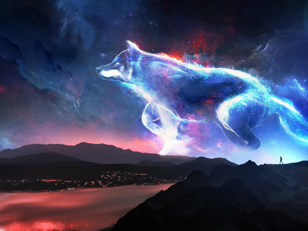 Fantasy Wolf Painting Wallpapers