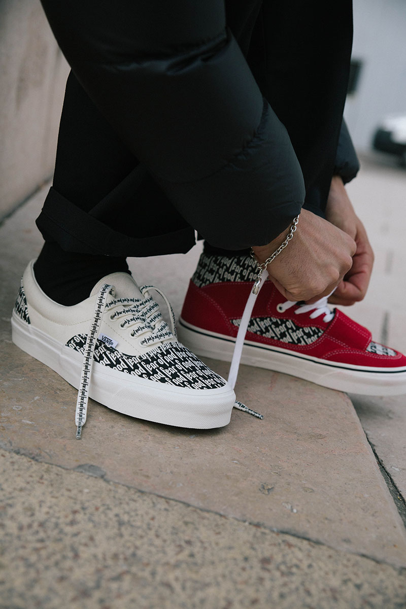 Fear Of God Vans On Feet Wallpapers