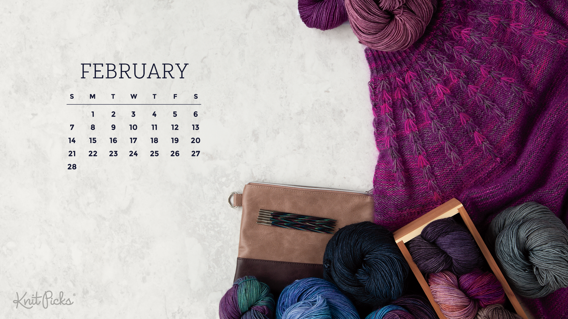 February 2021 Calendar Desktop Wallpapers