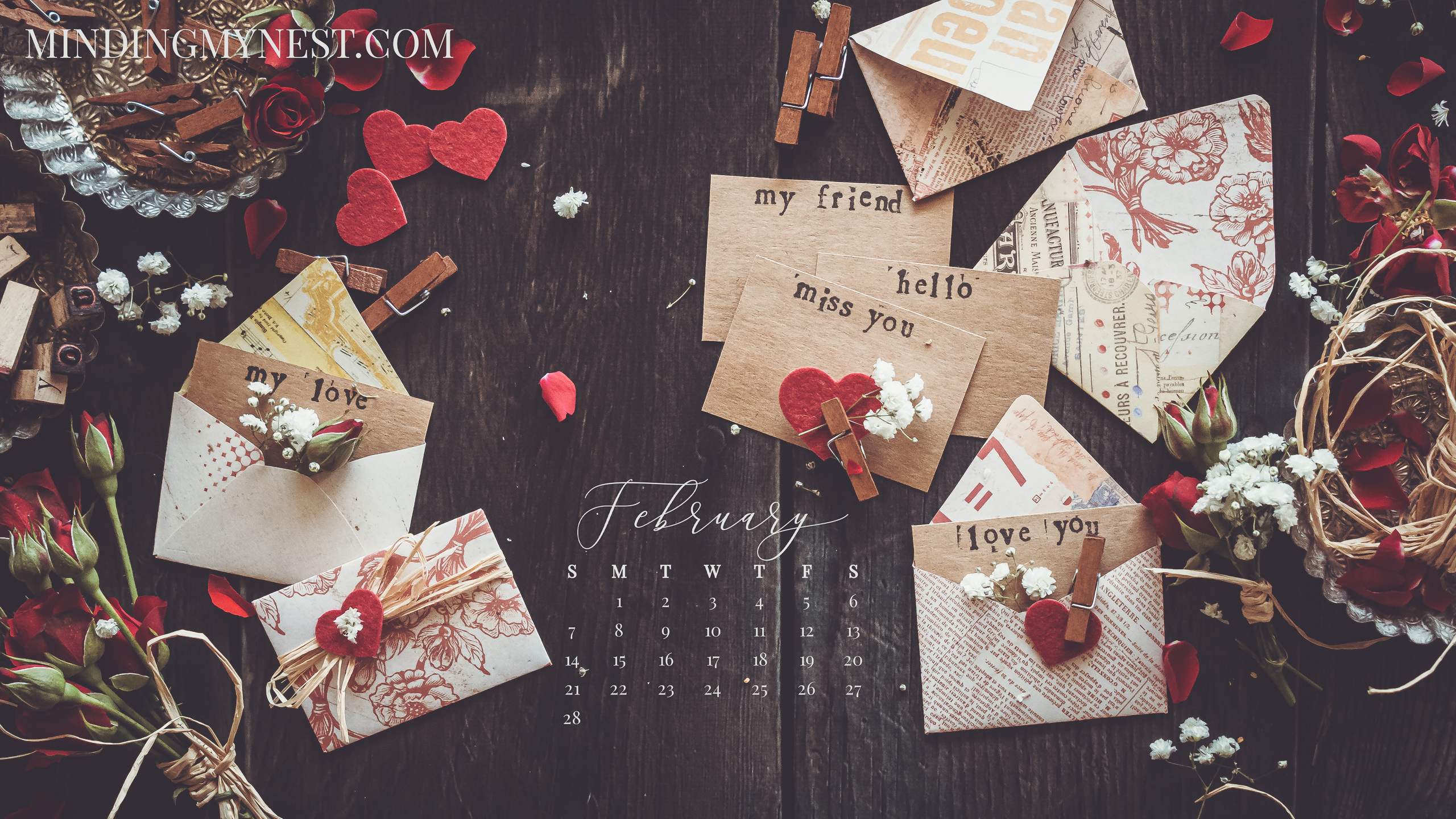 February 2021 Calendar Desktop Wallpapers