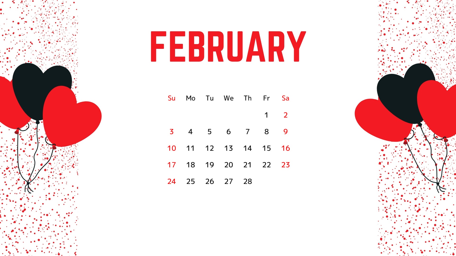 February 2021 Calendar Desktop Wallpapers