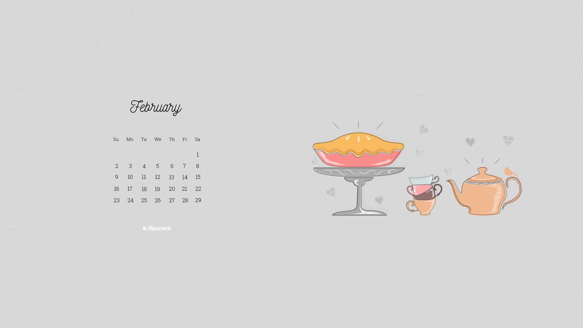 February 2021 Calendar Desktop Wallpapers