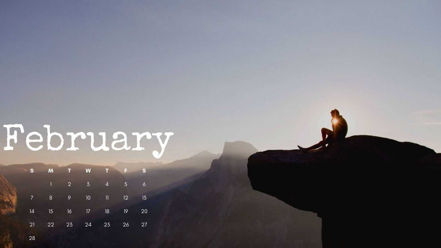 February 2021 Calendar Wallpapers