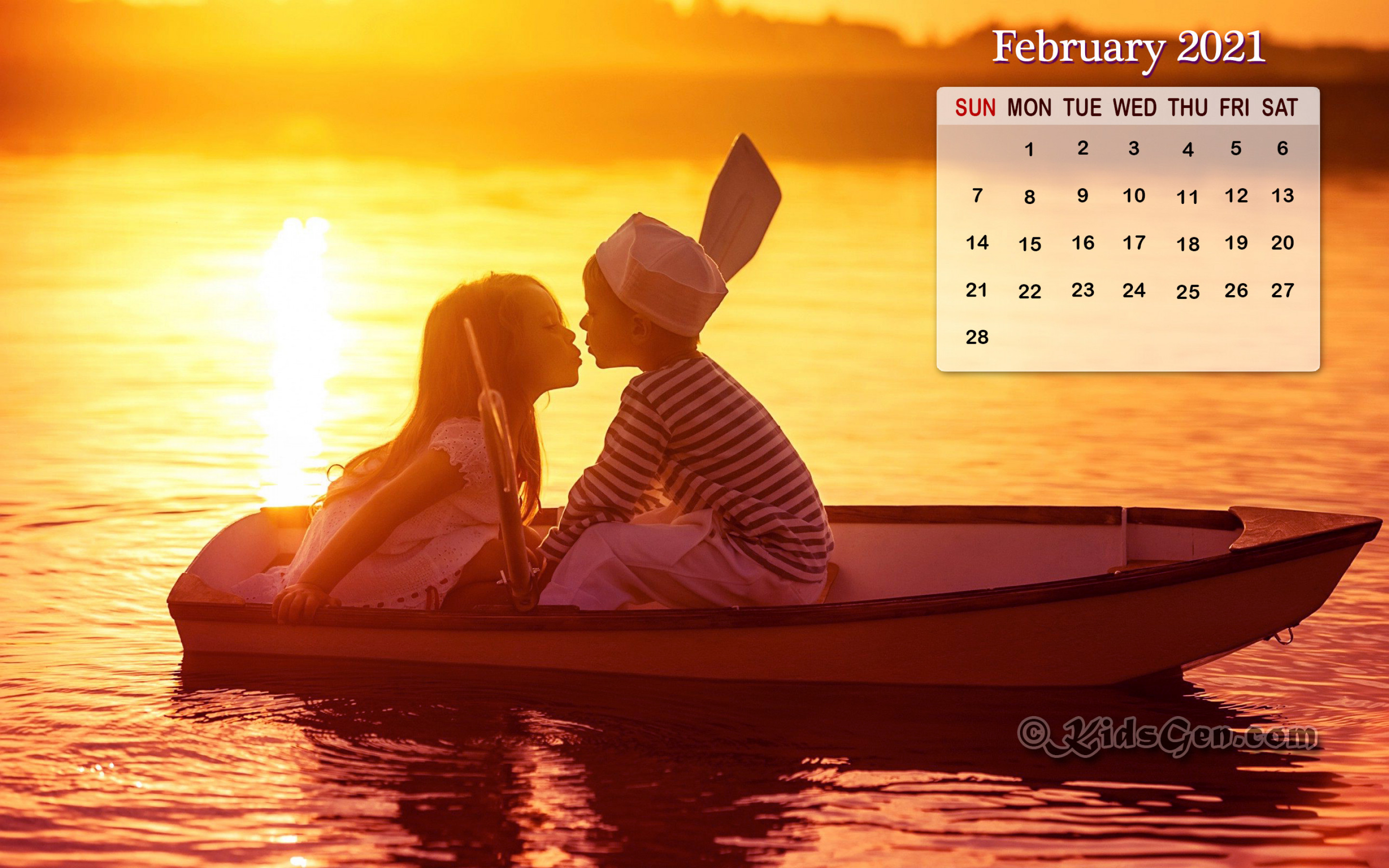 February 2021 Calendar Wallpapers