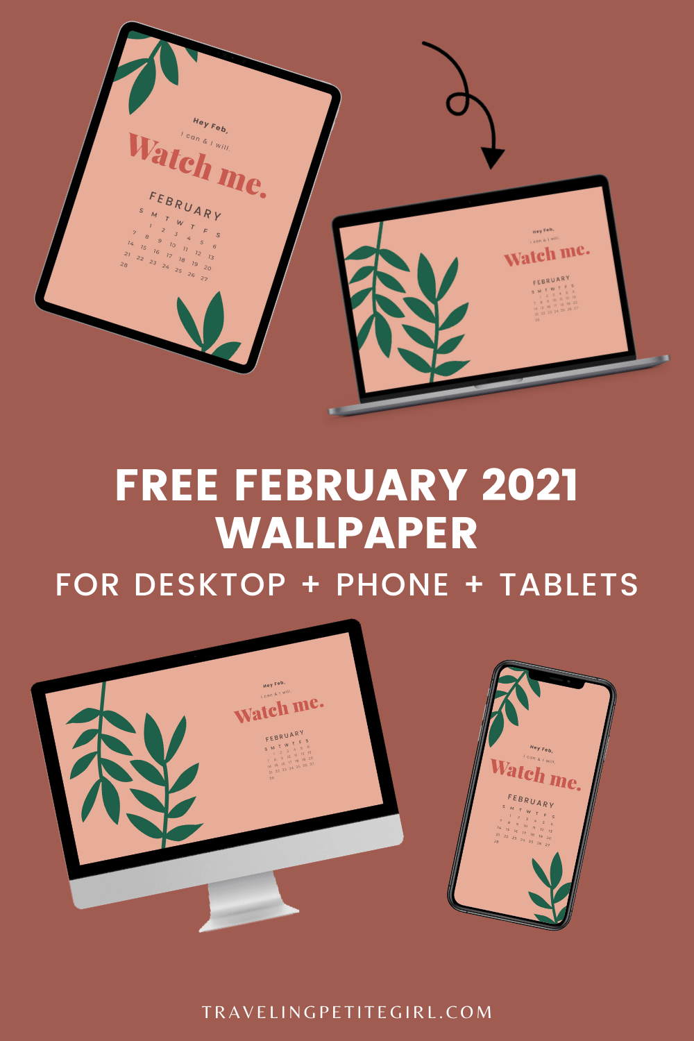 February 2021 Calendar Wallpapers