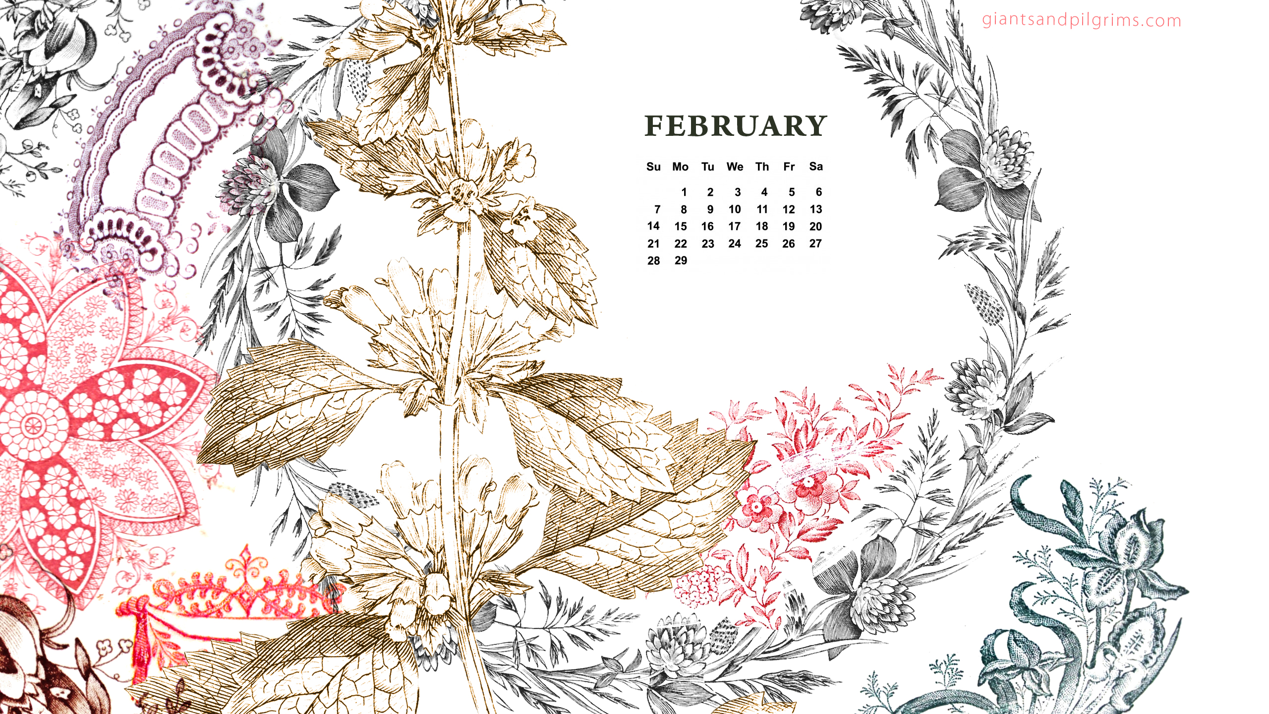 February Free Wallpapers