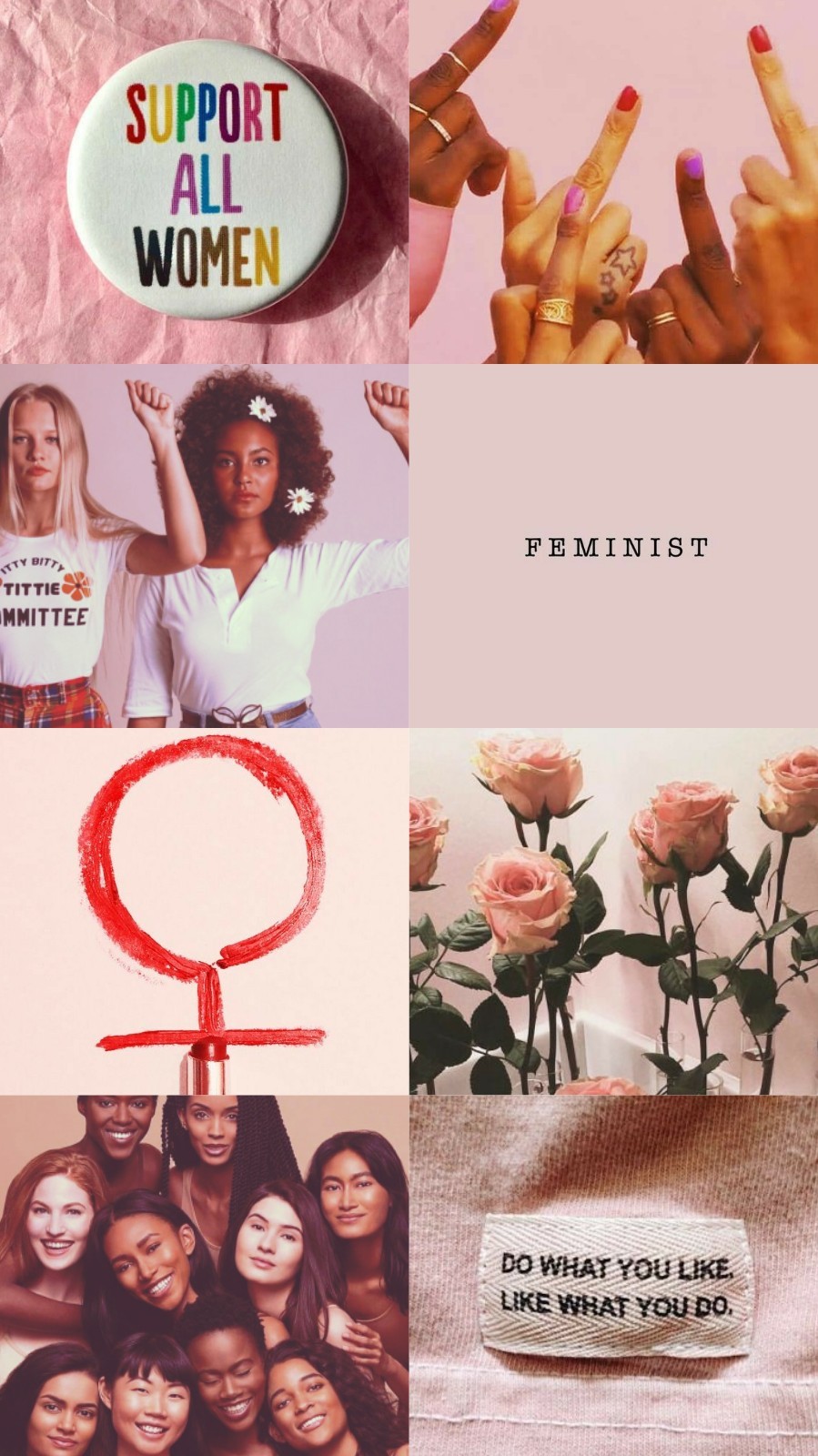 Feminist Collage Wallpapers