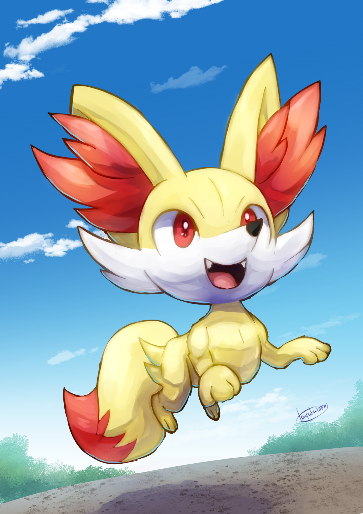 Fennekin Background