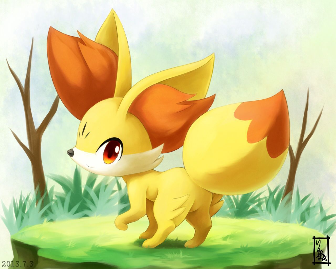 Fennekin Background