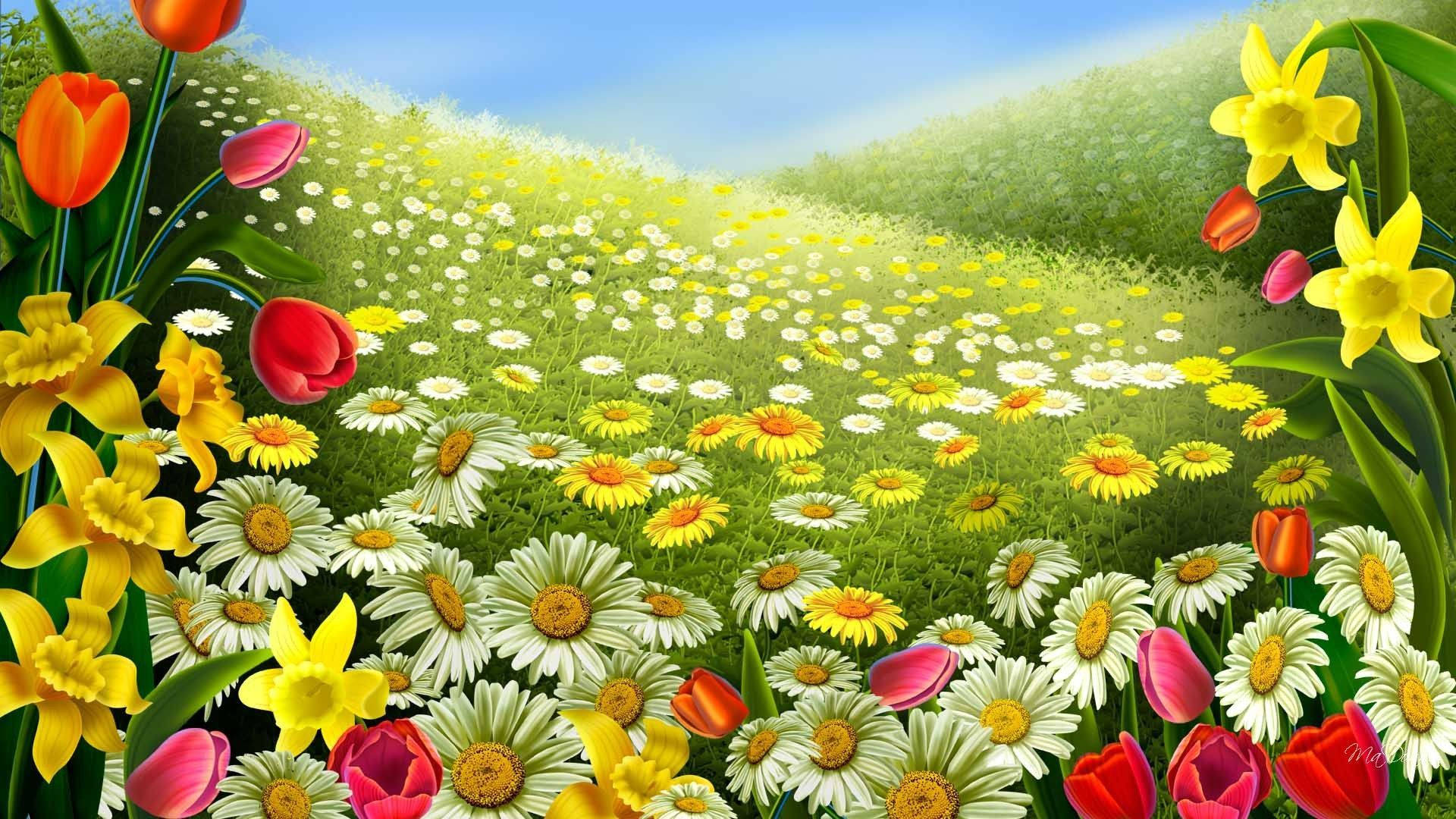 Field Drawing Digital Art Wallpapers