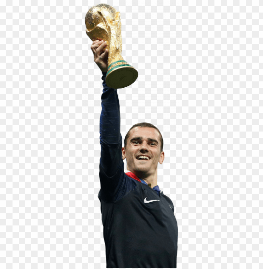 Fifa 2018 Antoine Griezmann With Trophy Wallpapers