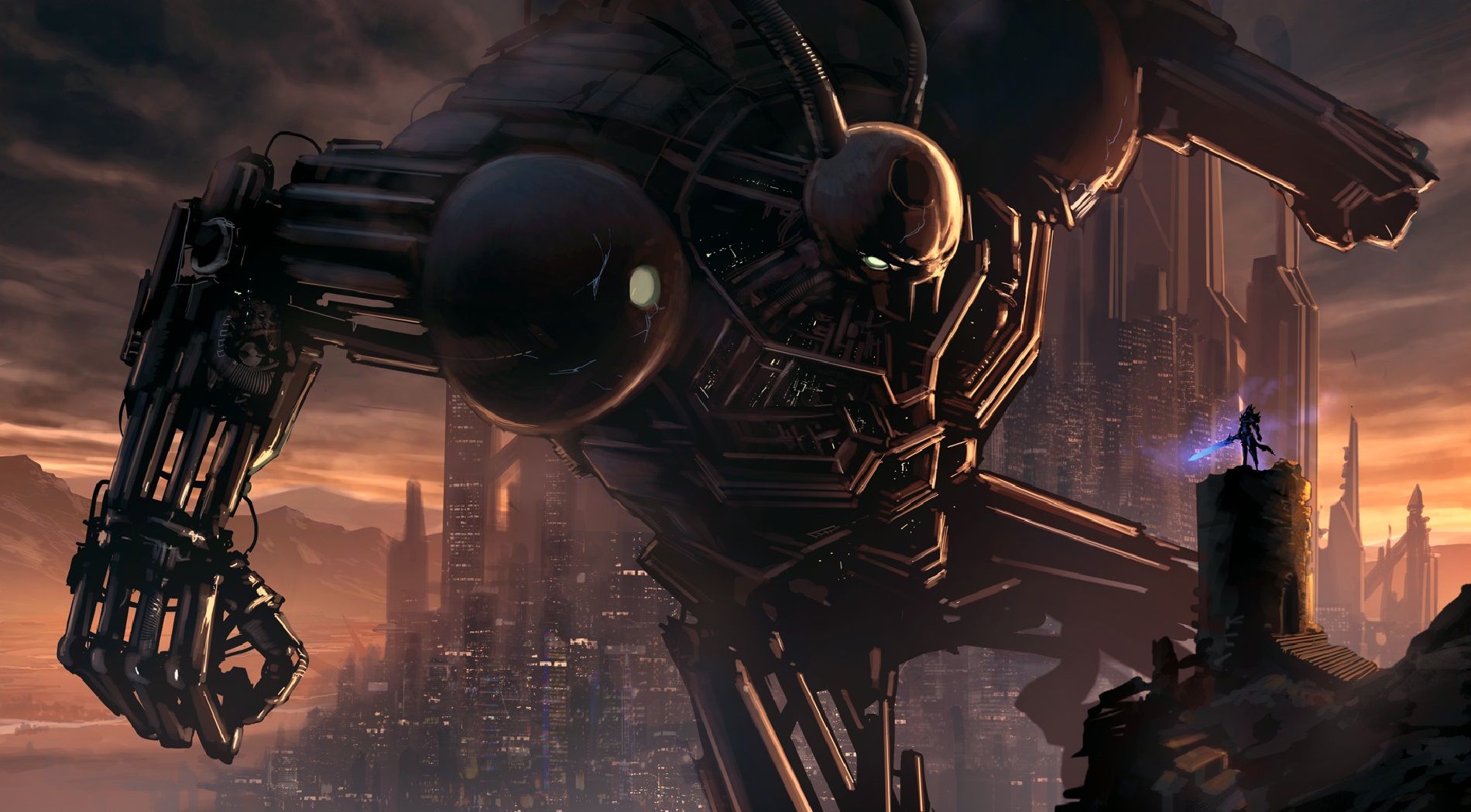 Fighting Robot Futuristic Wallpapers