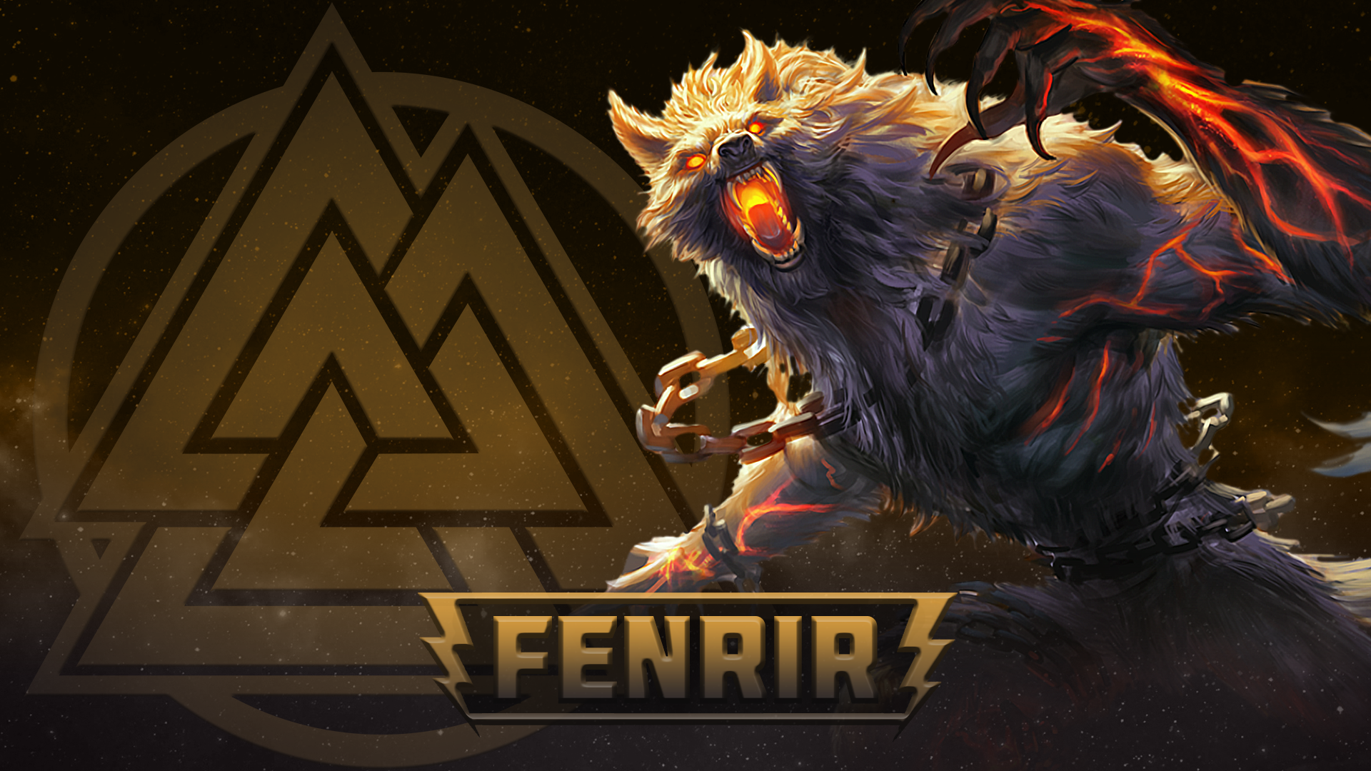 Finrawr Fenrir Smite Wallpapers