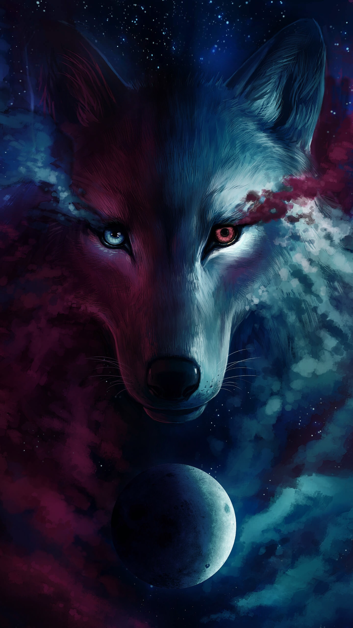 Fire And Ice Wolf Wallpapers