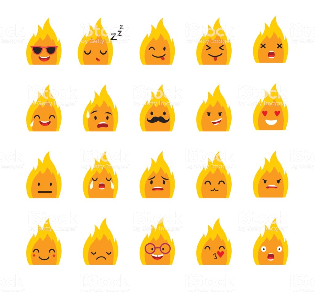 Fire Emoji Background