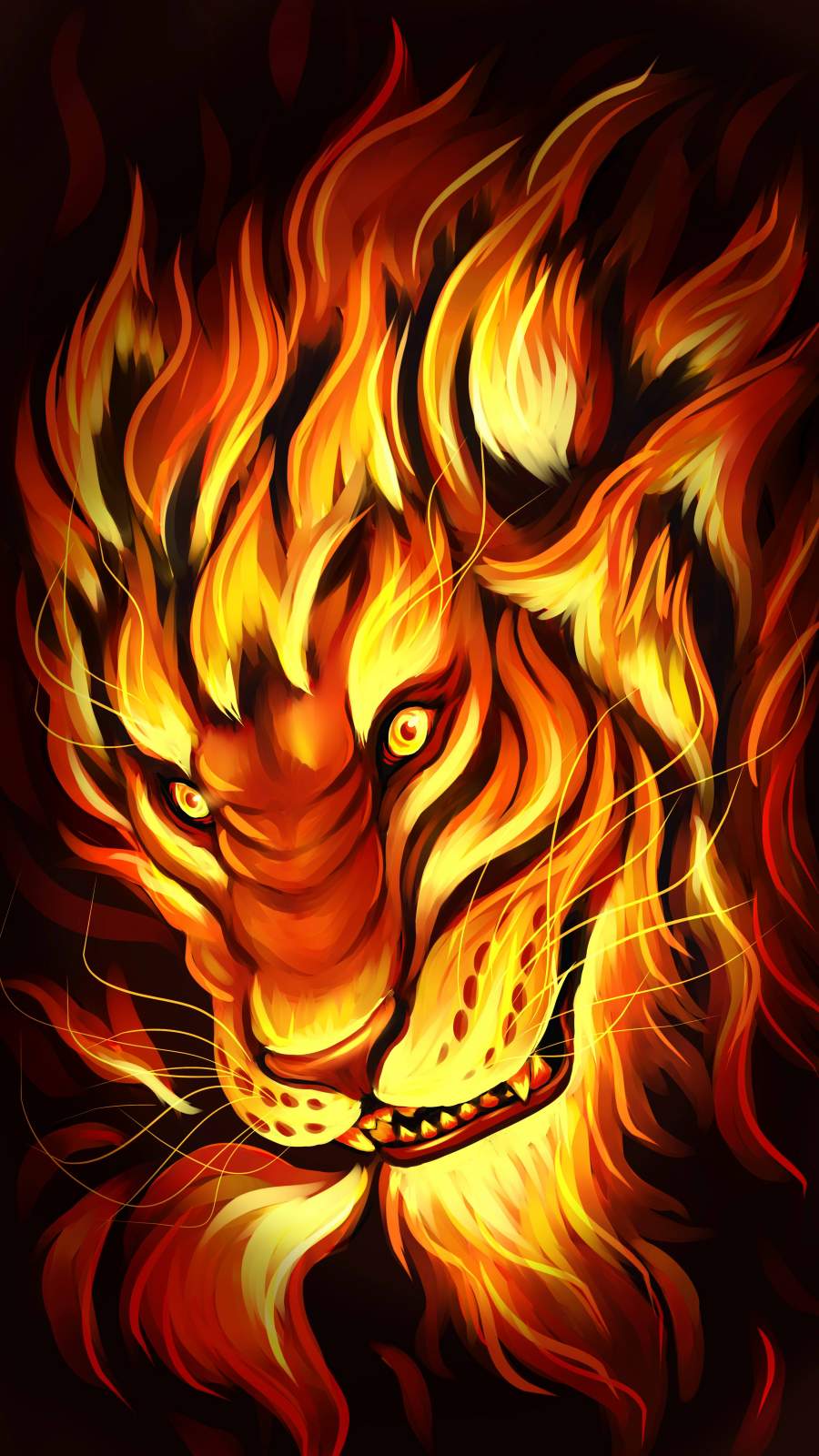 Fire Lion Wallpapers