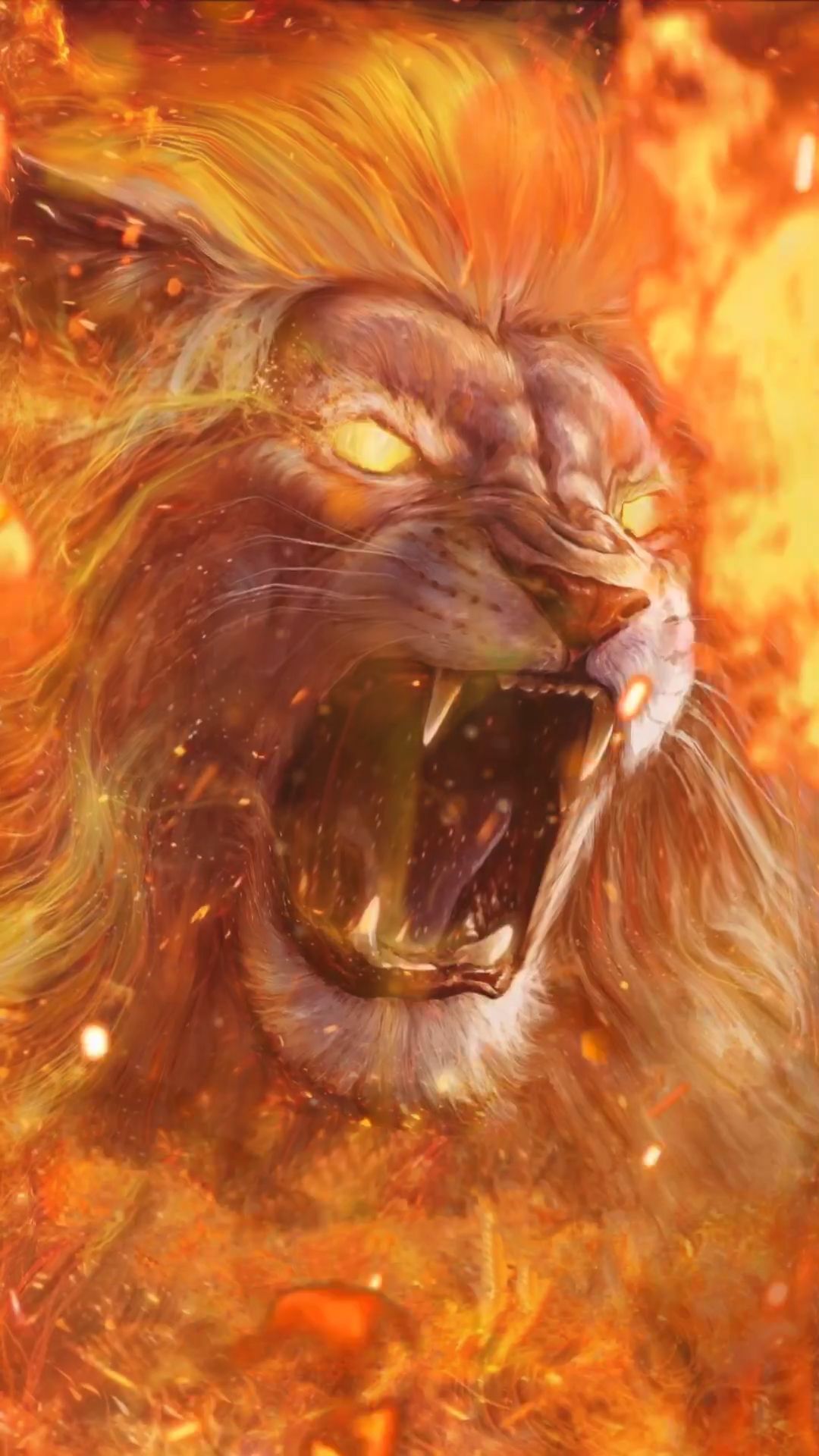 Fire Lion Wallpapers