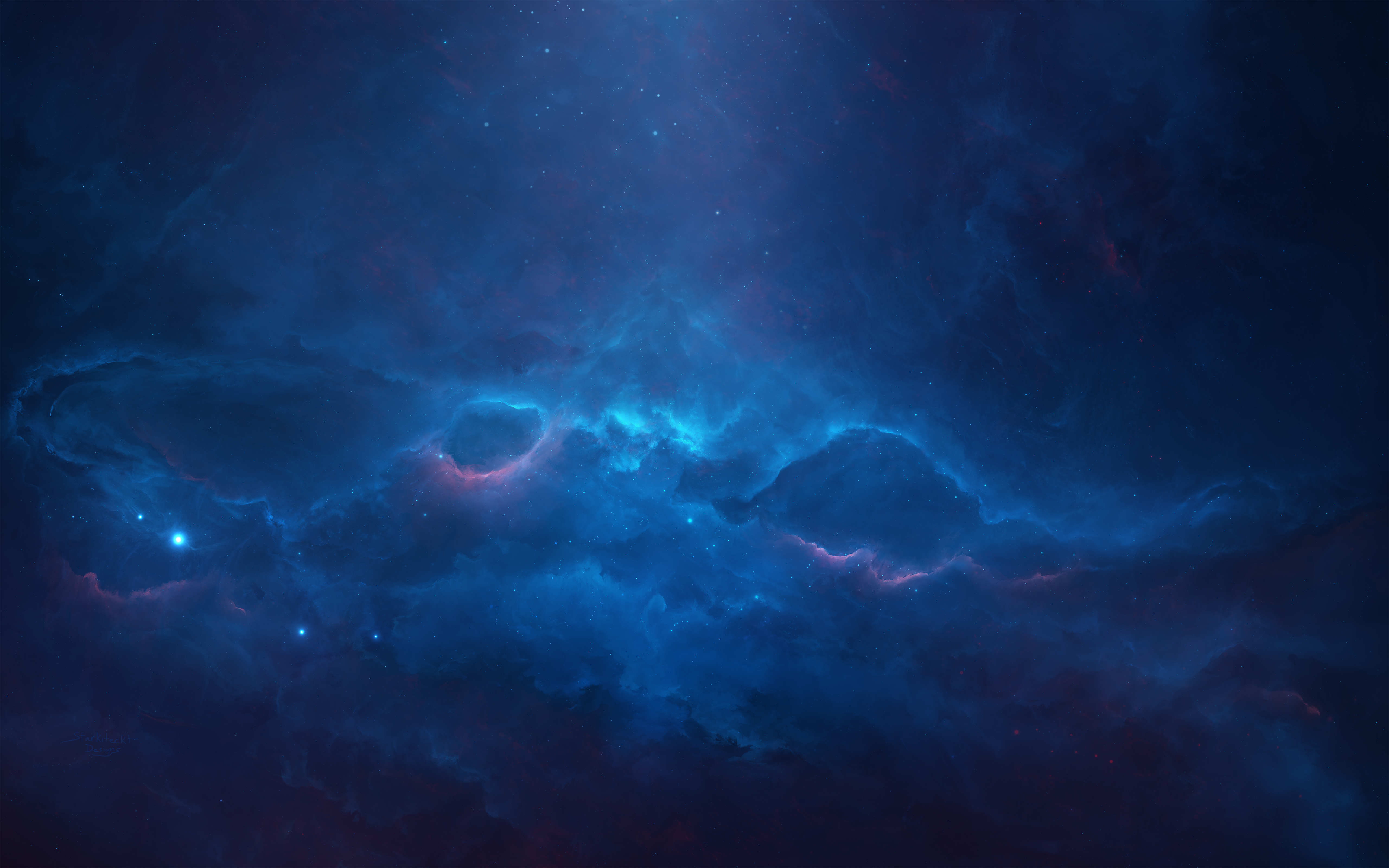 Fire Nebula Digital Wallpapers