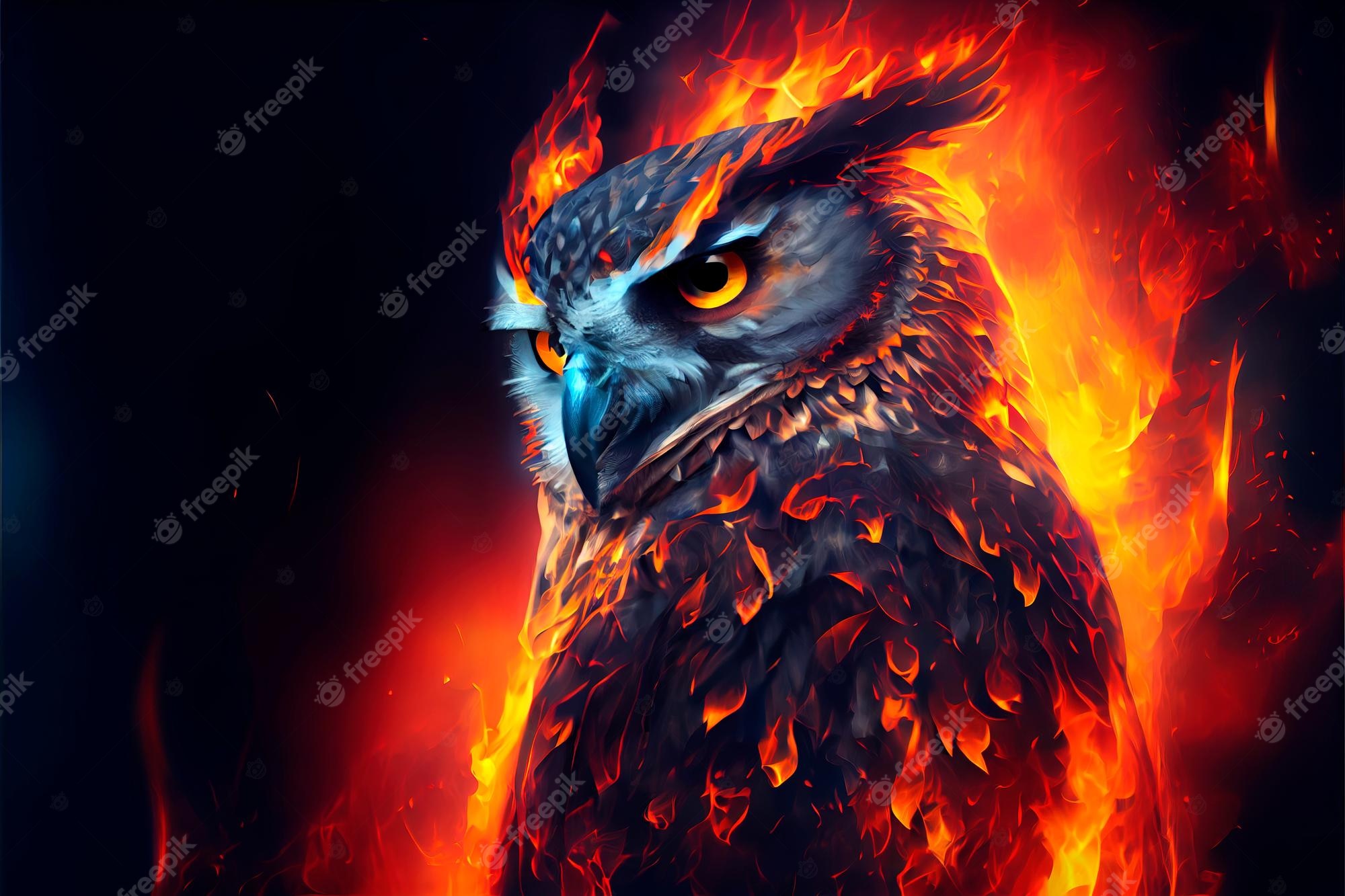 Fire Owl Wallpapers