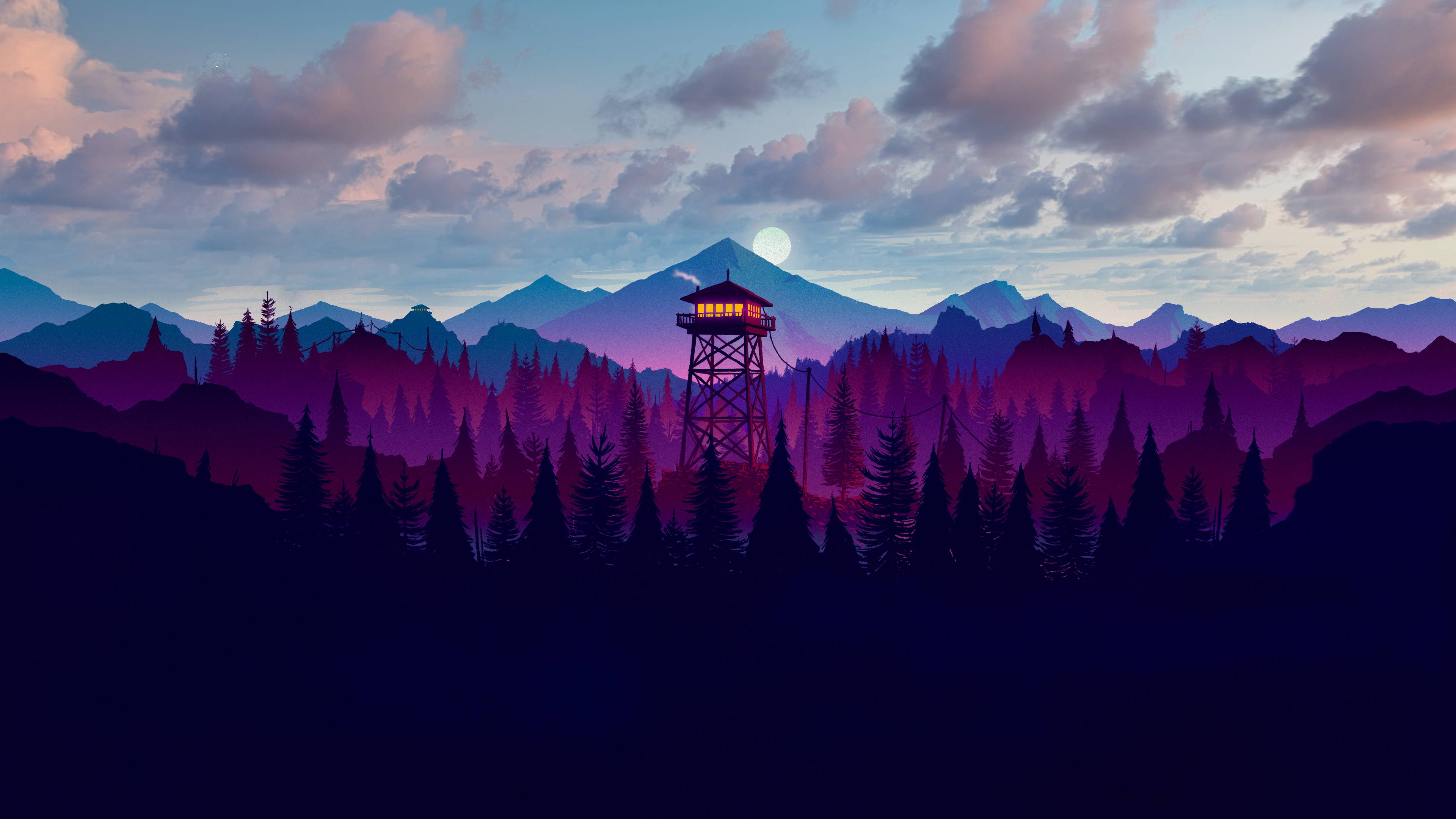 Firewatch 4K Uhd Wallpapers