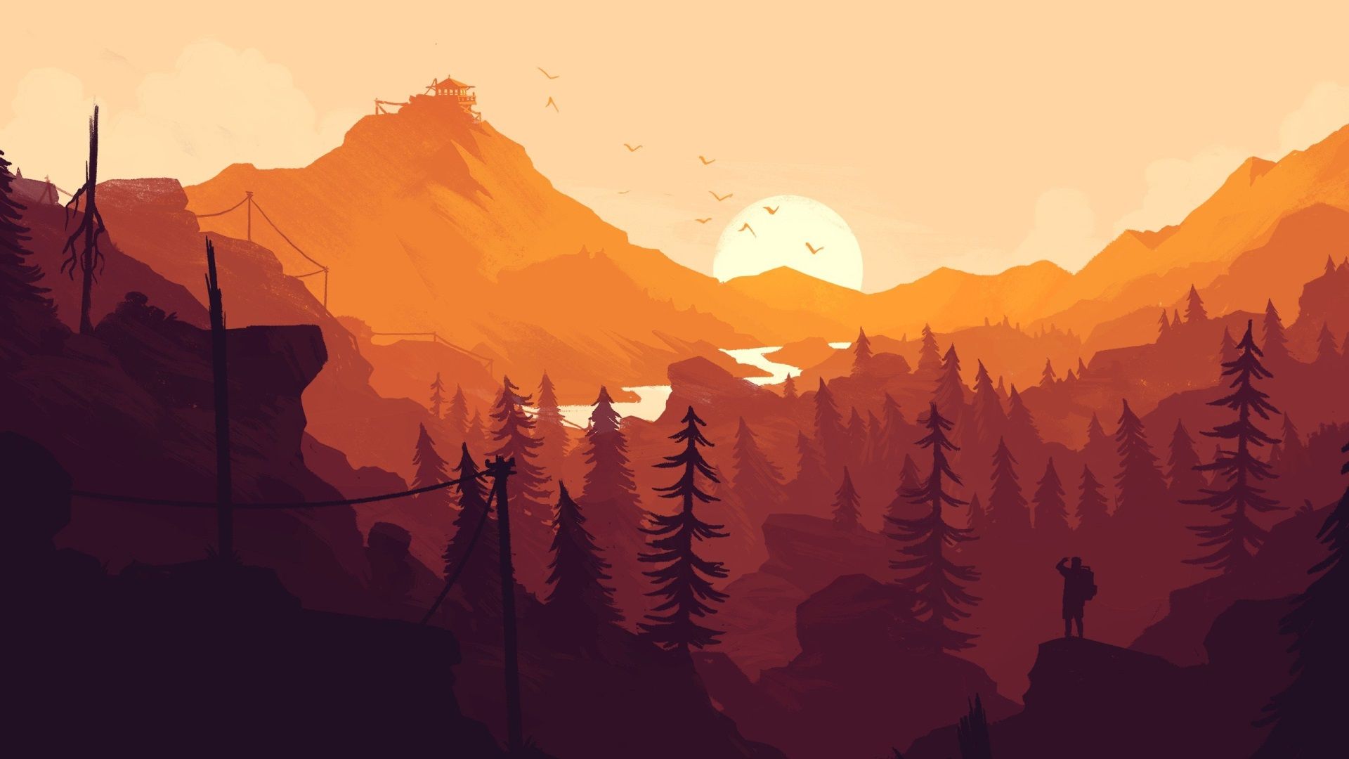 Firewatch 4K Uhd Wallpapers