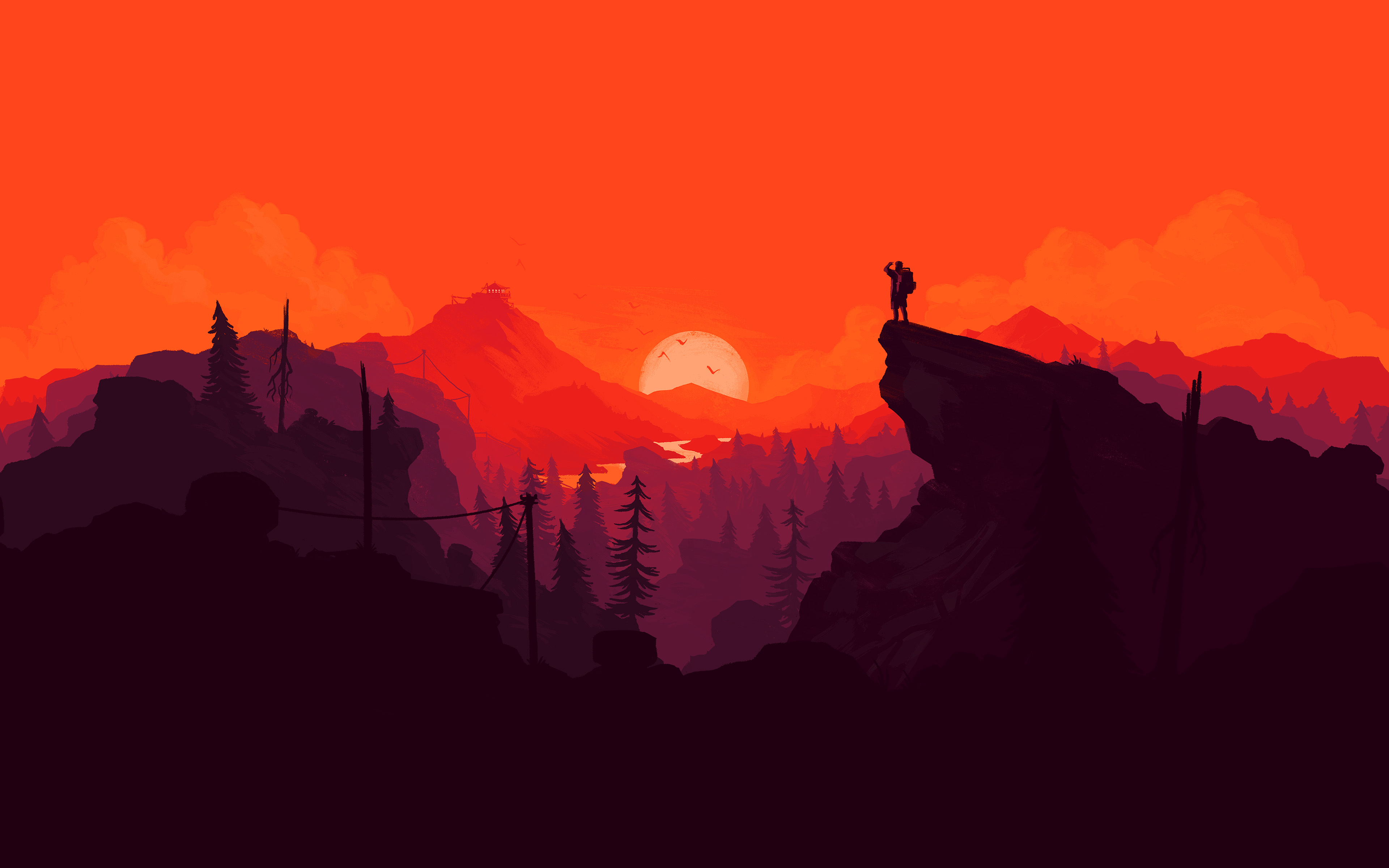 Firewatch Digital Art Wallpapers