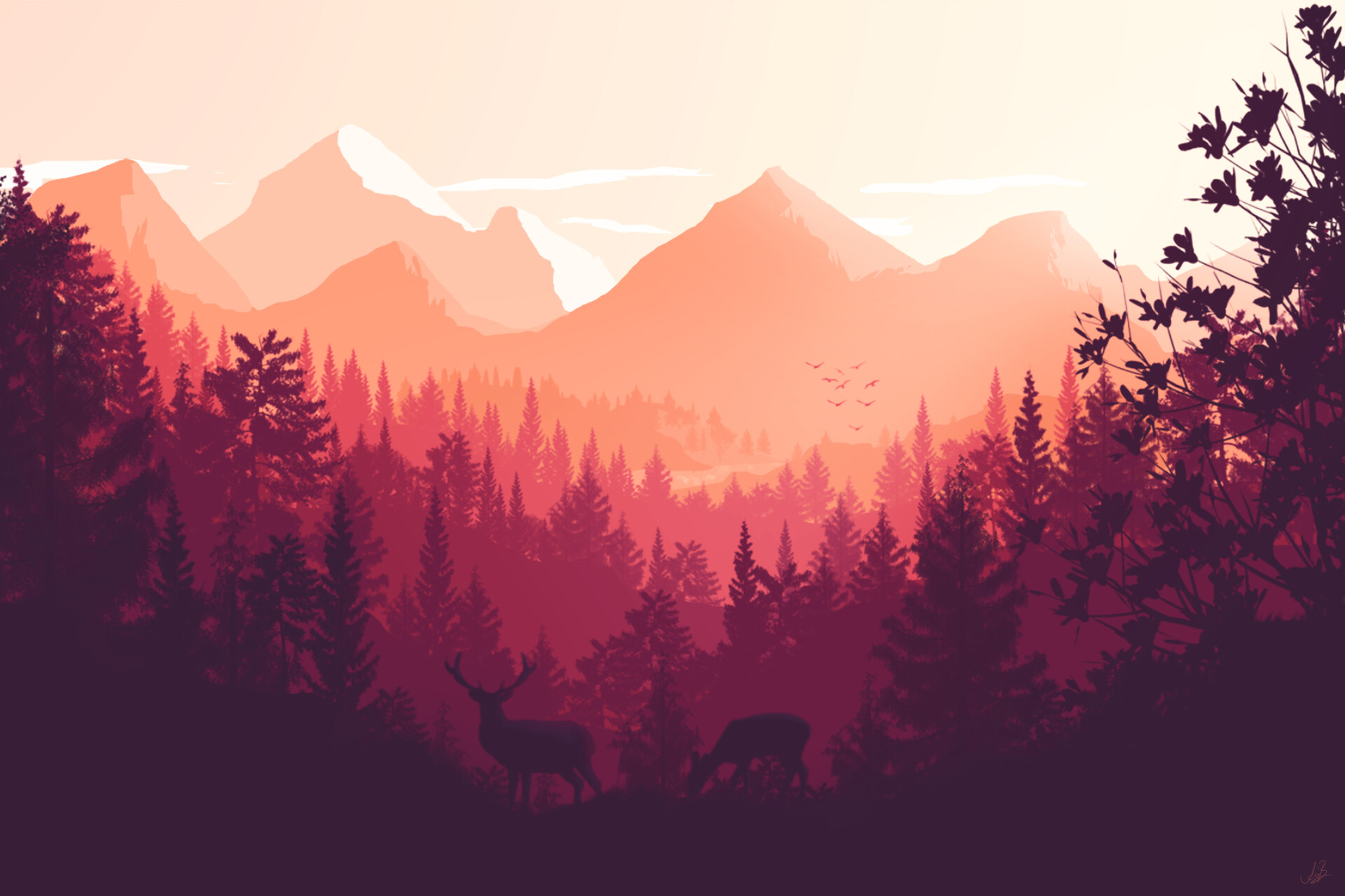 Firewatch Digital Art Wallpapers