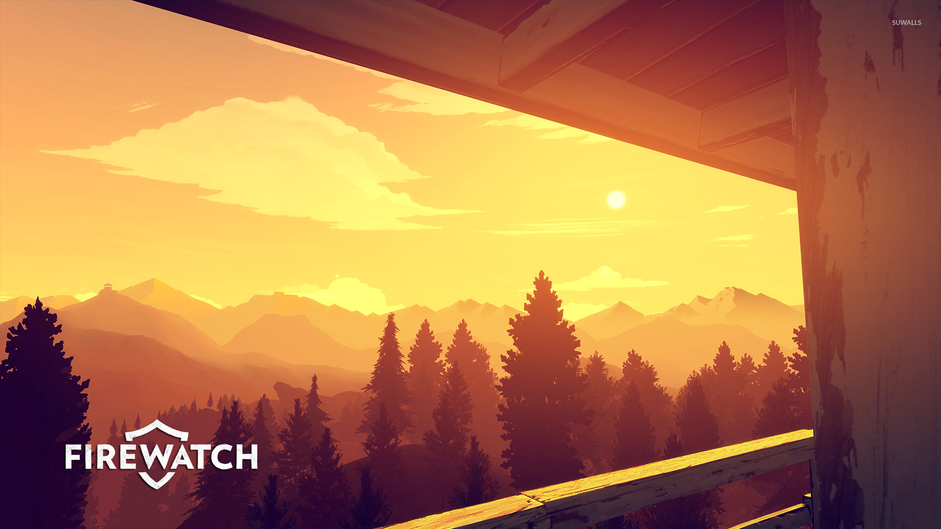 Firewatch Orange Sunset Wallpapers