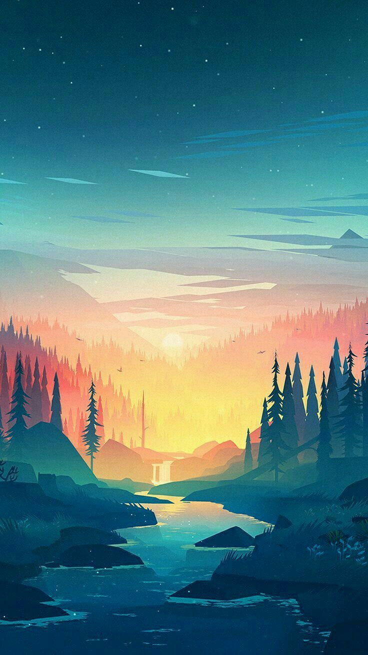 Firewatch Phone Wallpapers