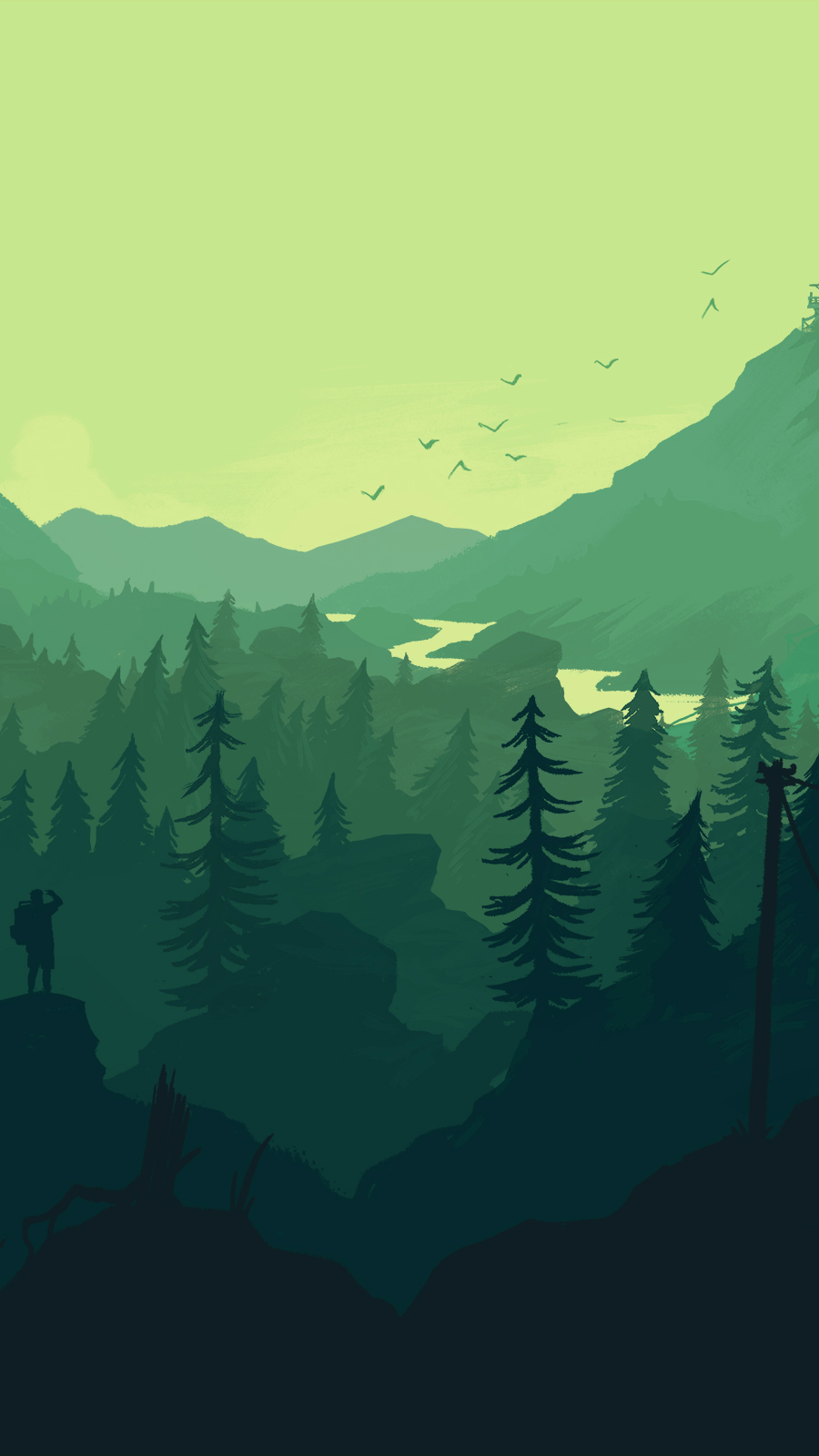 Firewatch Scenery 5k Wallpapers