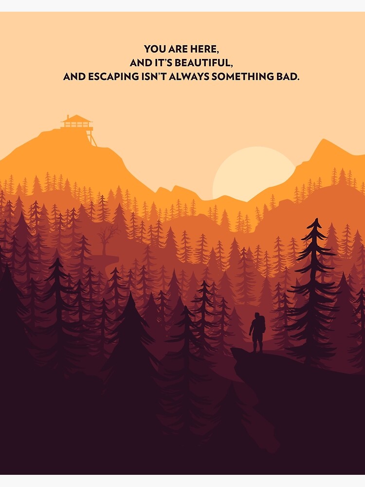 Firewatch Sunrise Minimal Wallpapers