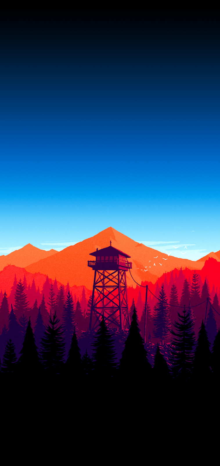 Firewatch Sunrise Minimal Wallpapers