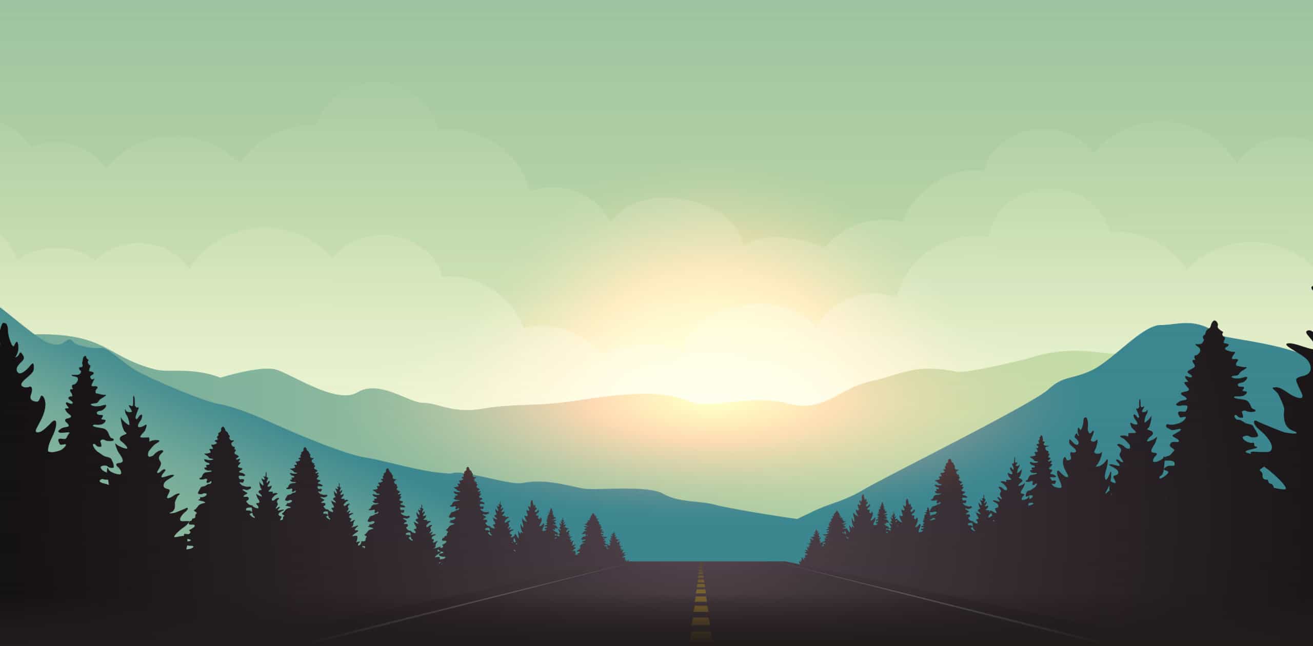 Firewatch Sunrise Minimal Wallpapers