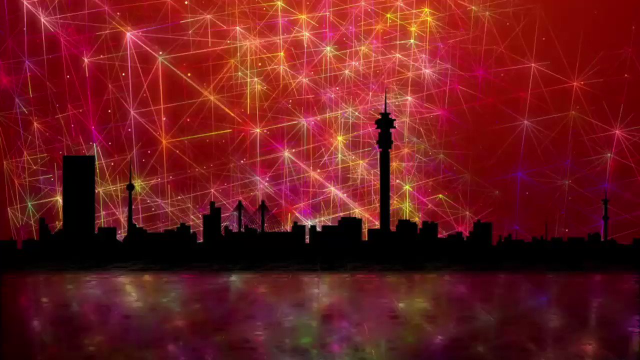 Fireworks In Futuristic City Wallpapers