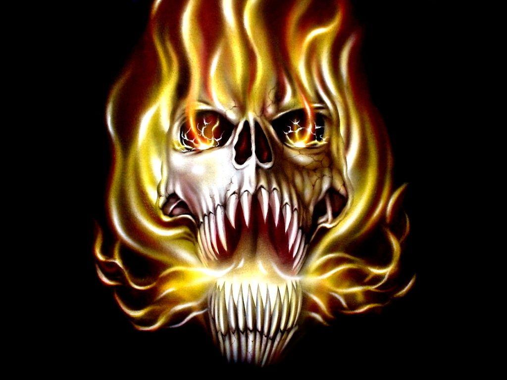 Flame Skull Wallpapers