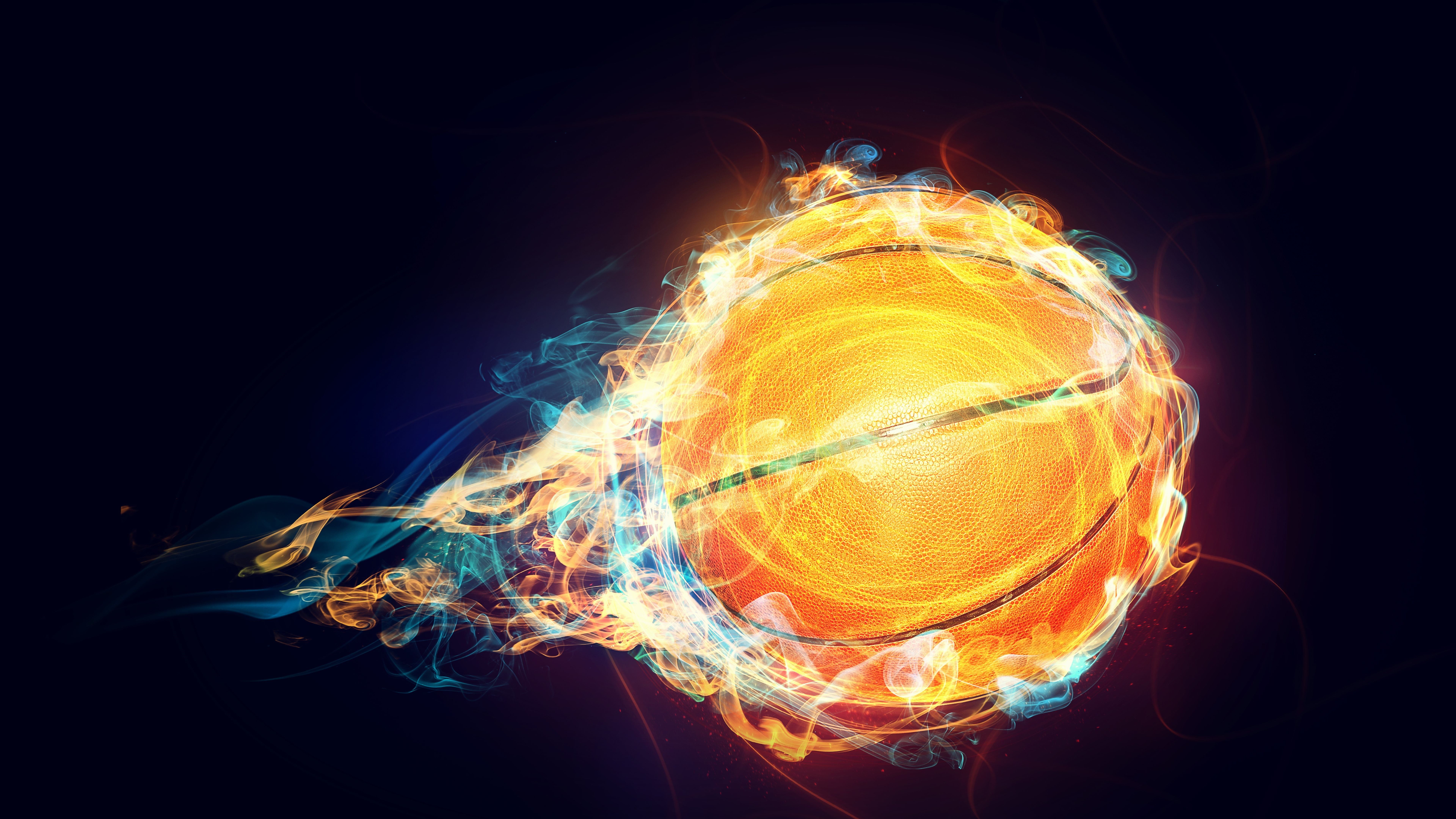 Flaming Basketball Wallpapers