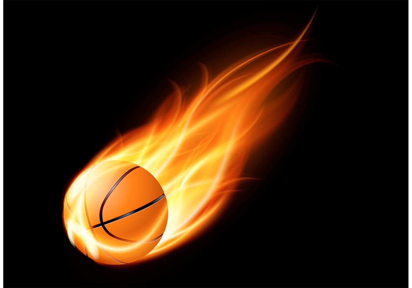 Flaming Basketball Wallpapers