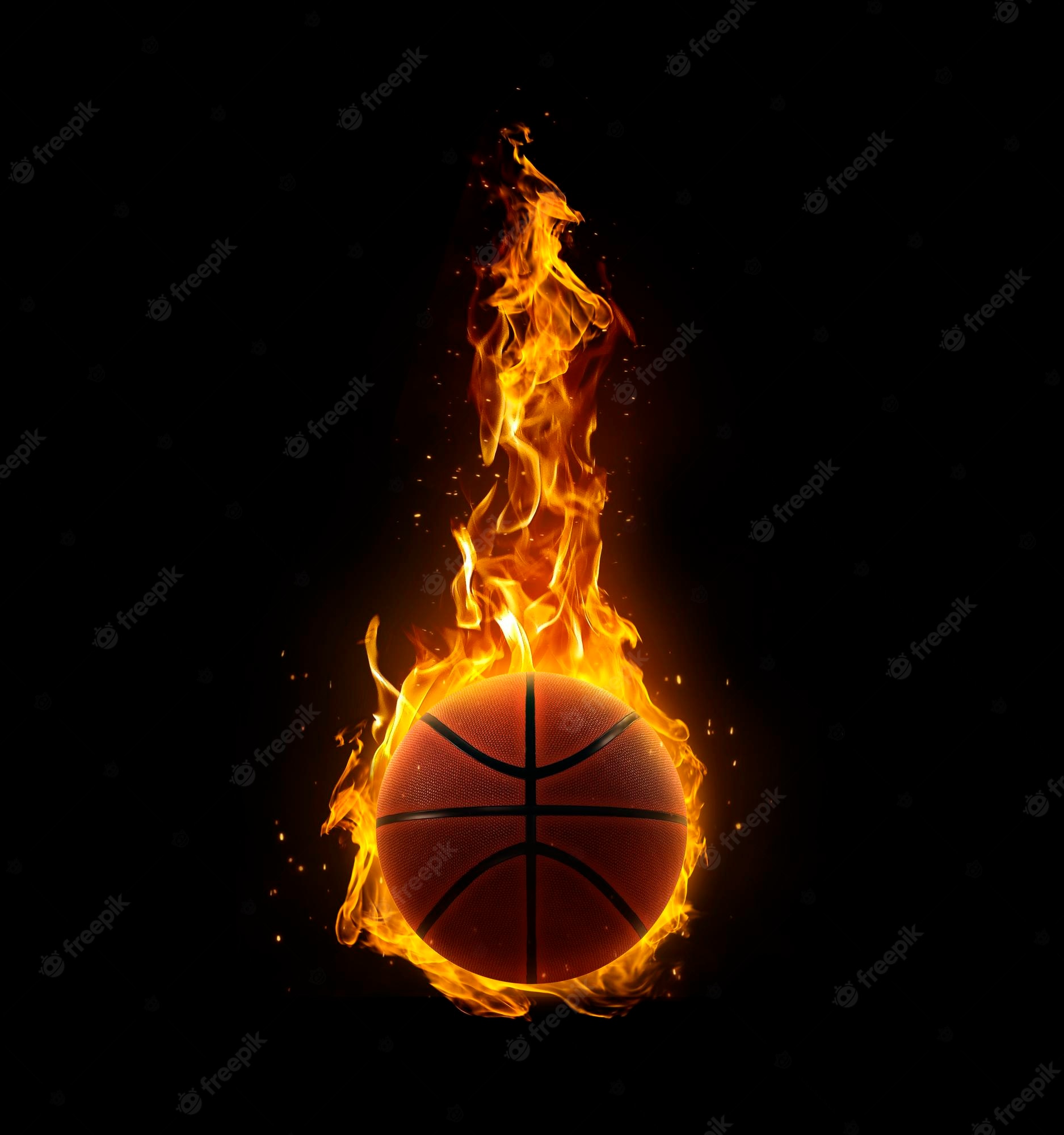 Flaming Basketball Wallpapers