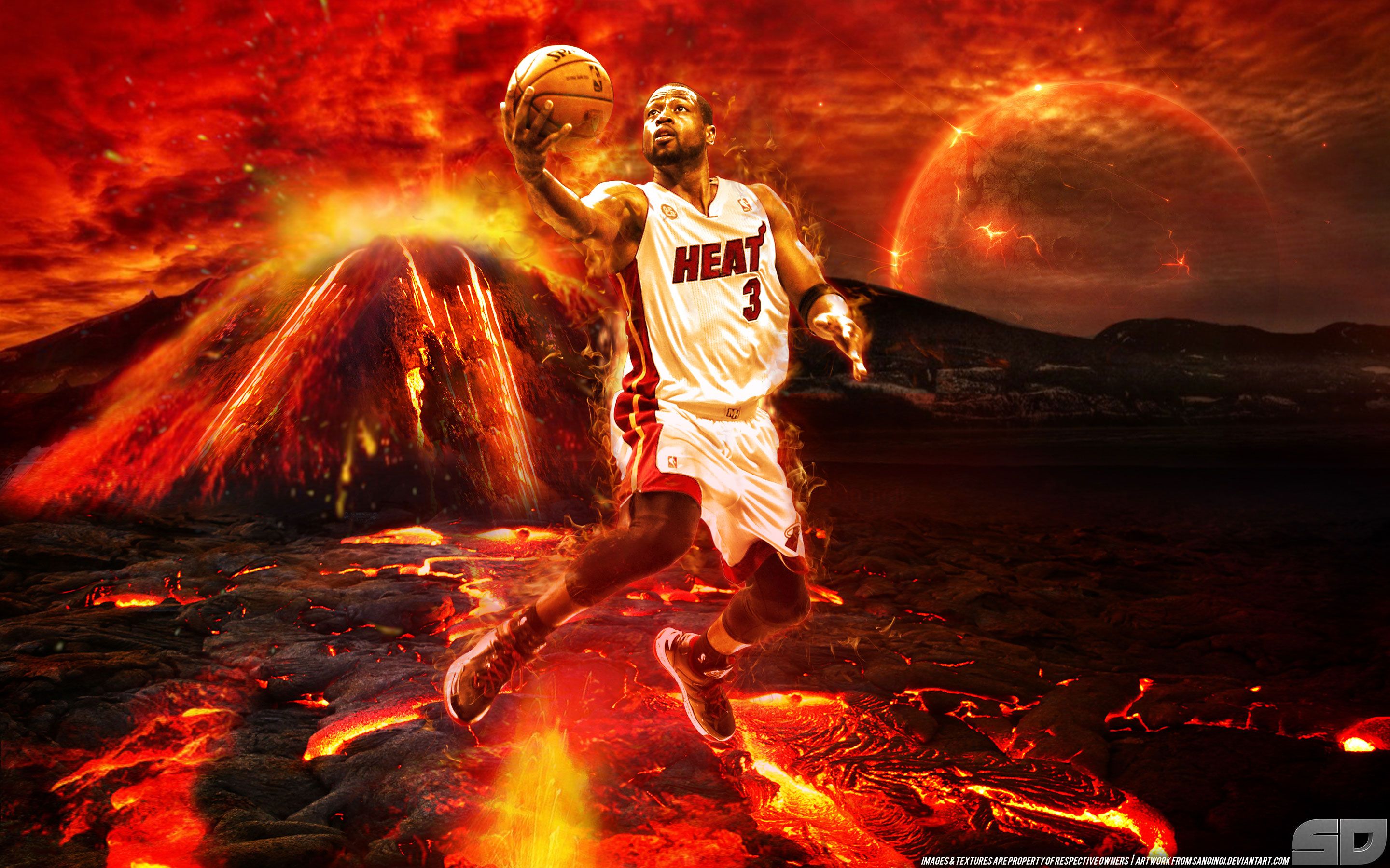 Flaming Basketball Wallpapers