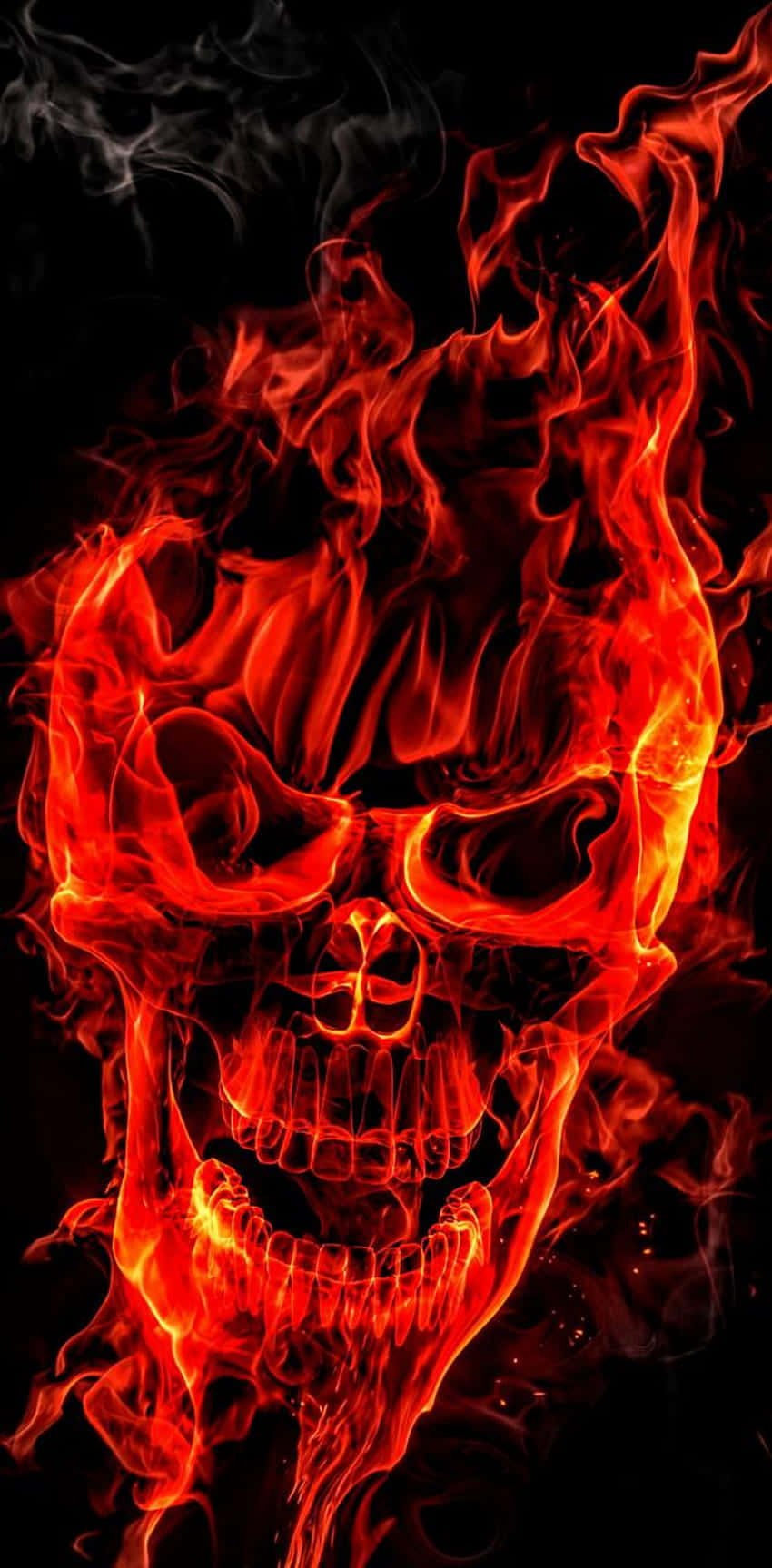 Flaming Demon Skull Wallpapers